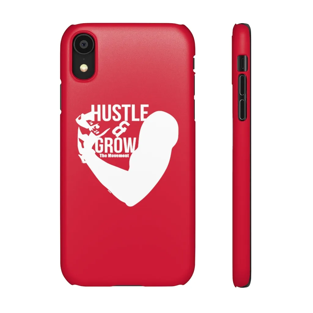 Hustle & Grow Snap Case (IPhone/Samsung Galaxy) (Red)