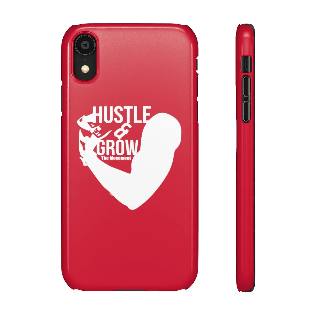 Hustle & Grow Snap Case (IPhone/Samsung Galaxy) (Red)