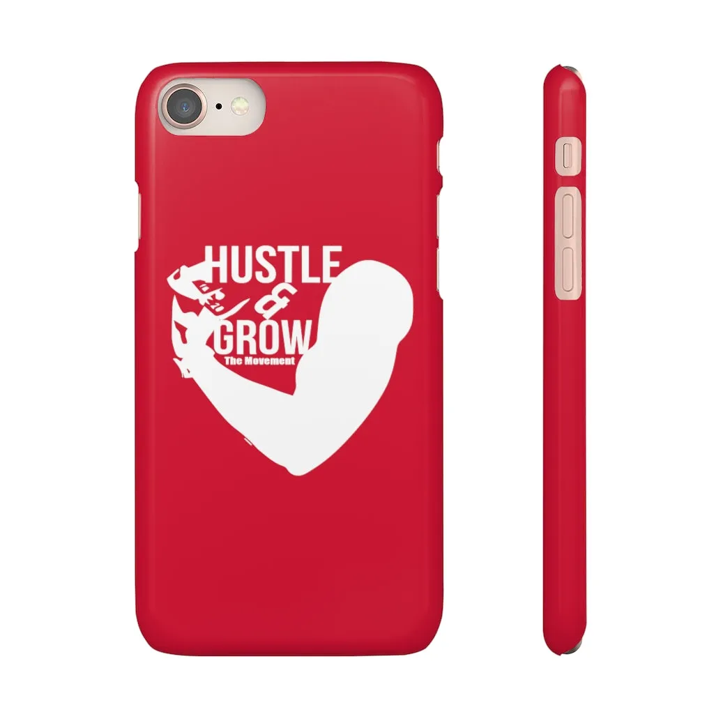 Hustle & Grow Snap Case (IPhone/Samsung Galaxy) (Red)