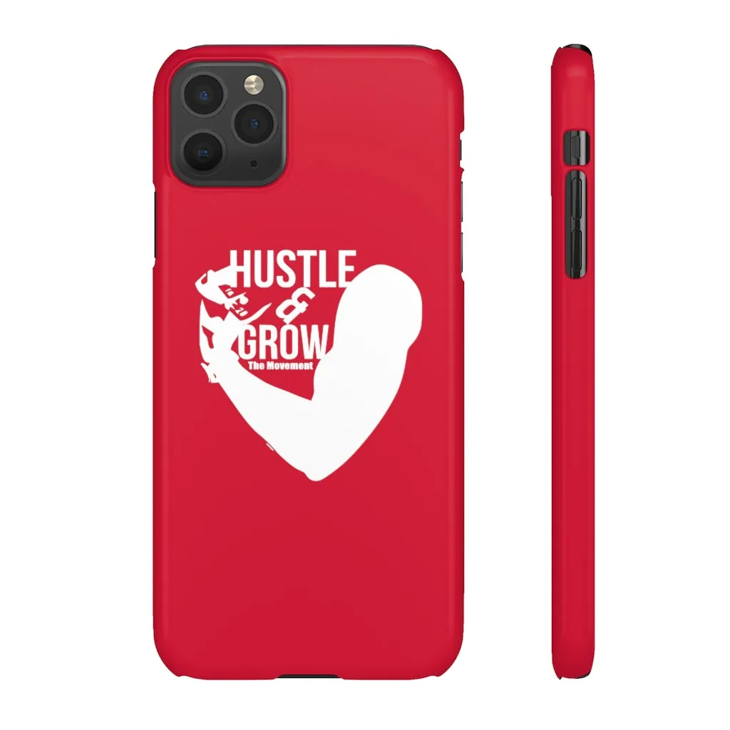 Hustle & Grow Snap Case (IPhone/Samsung Galaxy) (Red)