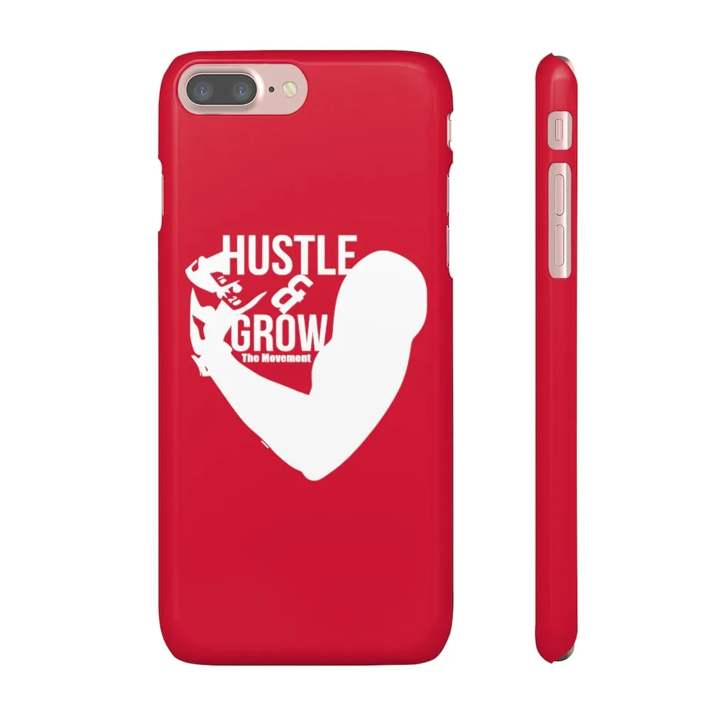 Hustle & Grow Snap Case (IPhone/Samsung Galaxy) (Red)
