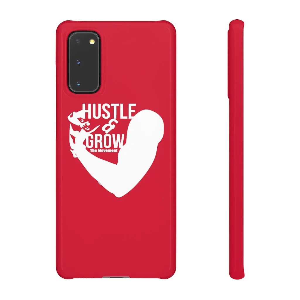 Hustle & Grow Snap Case (IPhone/Samsung Galaxy) (Red)