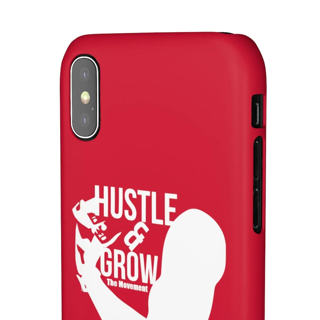 Hustle & Grow Snap Case (IPhone/Samsung Galaxy) (Red)