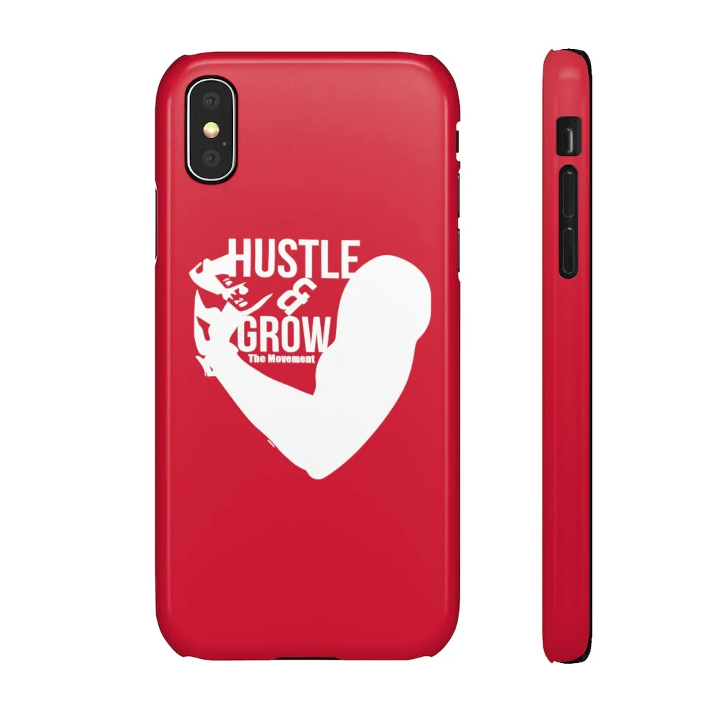 Hustle & Grow Snap Case (IPhone/Samsung Galaxy) (Red)