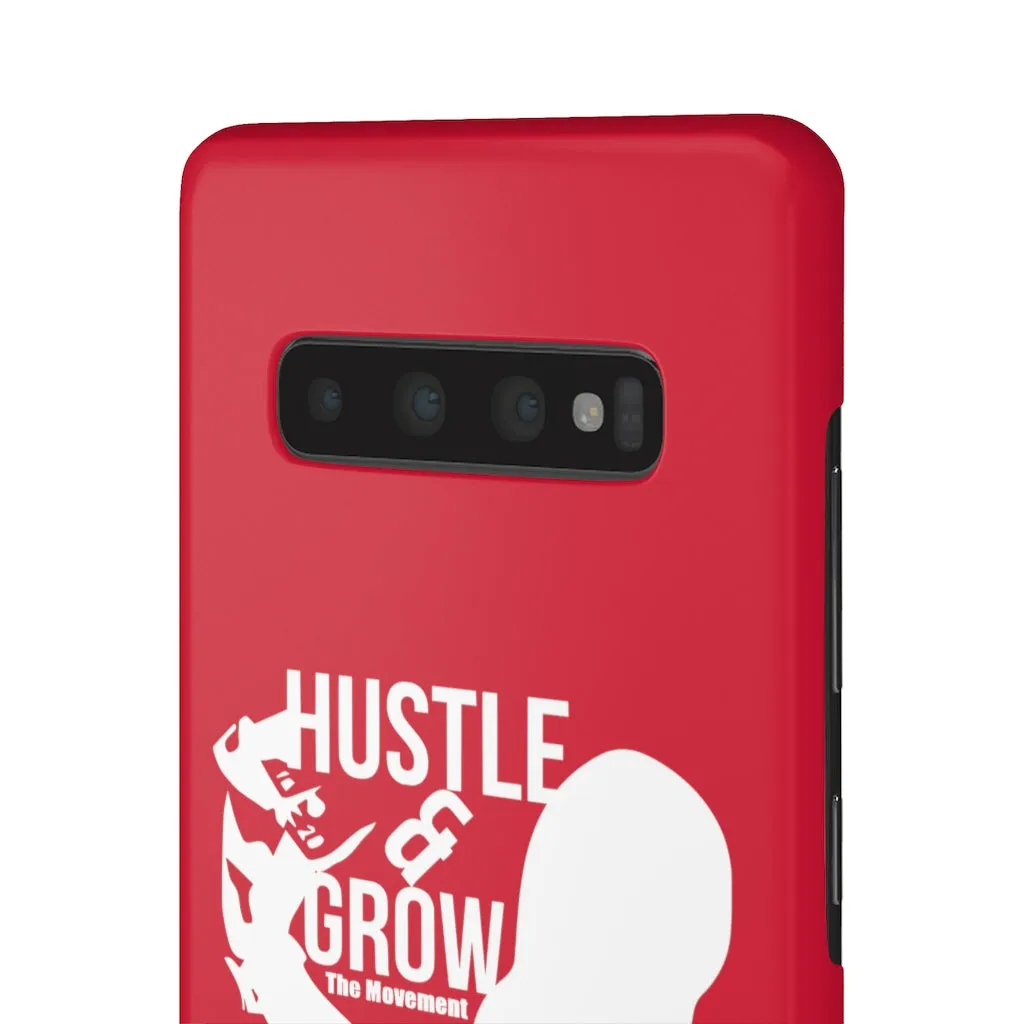 Hustle & Grow Snap Case (IPhone/Samsung Galaxy) (Red)