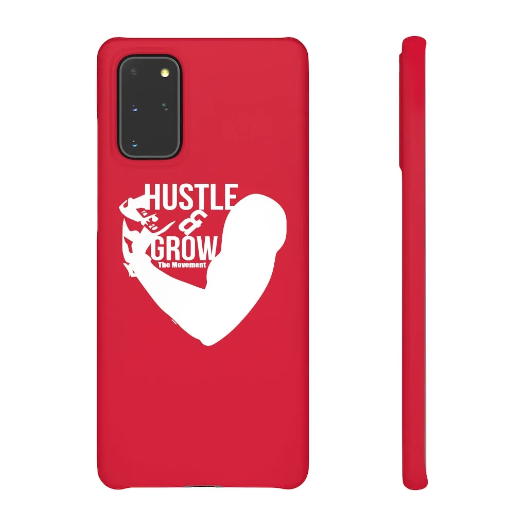 Hustle & Grow Snap Case (IPhone/Samsung Galaxy) (Red)