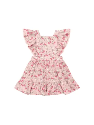 Huxbaby Vintage Strawberry Ruffle Dress