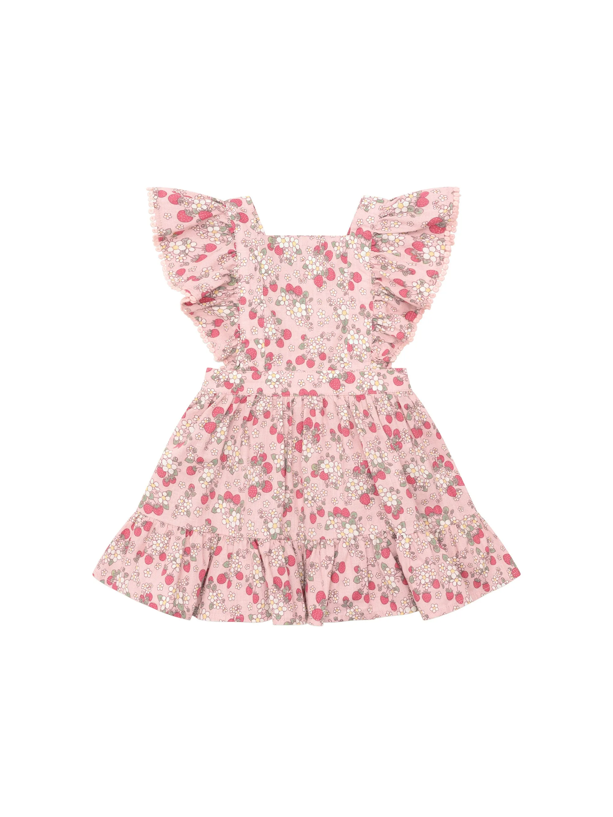 Huxbaby Vintage Strawberry Ruffle Dress