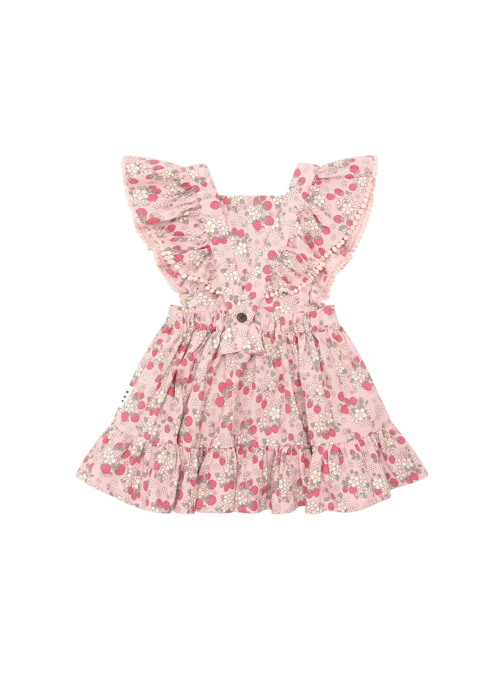 Huxbaby Vintage Strawberry Ruffle Dress