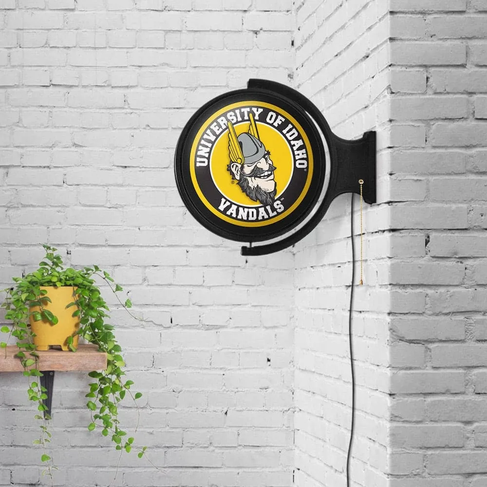 Idaho Vandals: Joe Vandal - Original Round Rotating Lighted Wall Sign