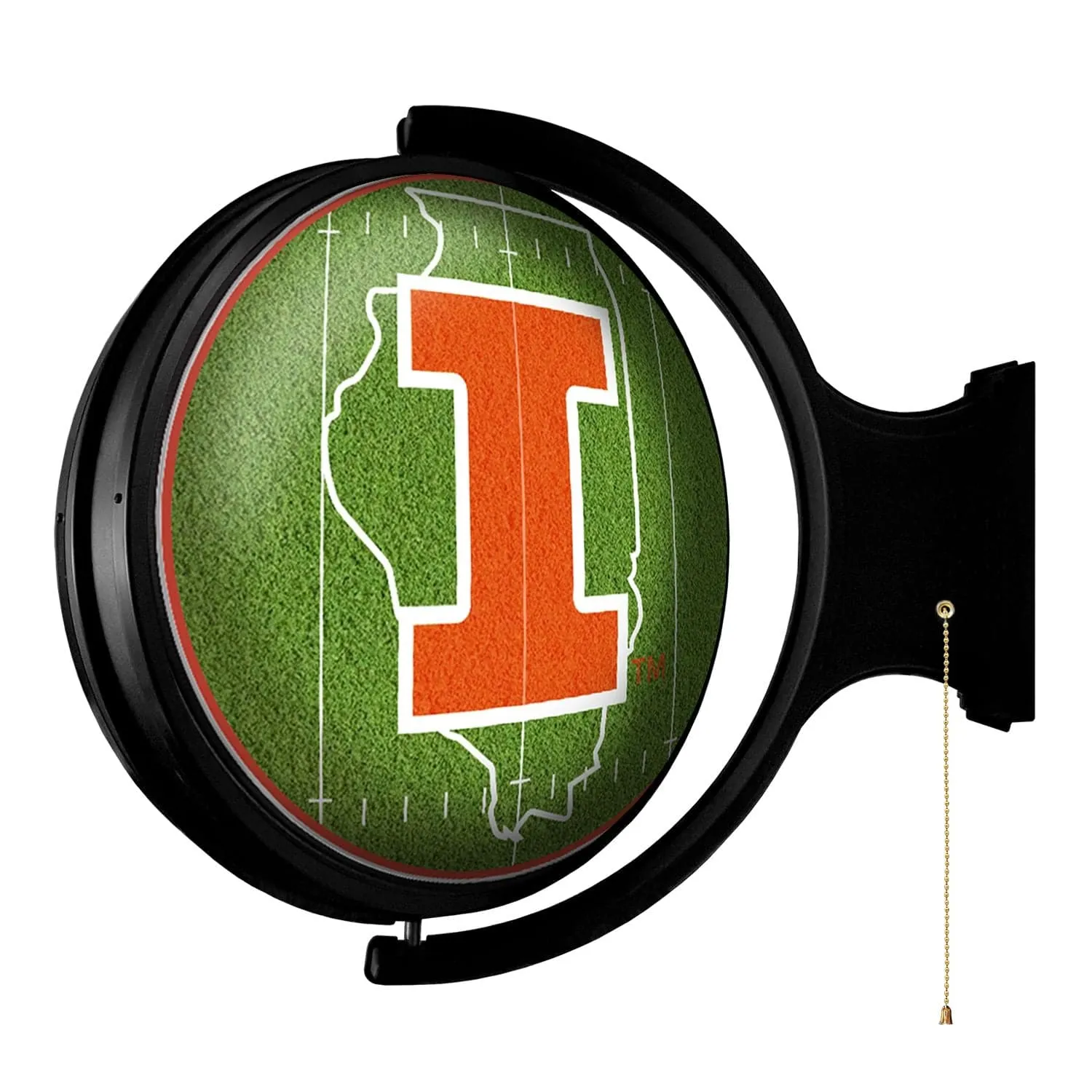 Illinois Fighting Illini: On the 50 - Rotating Lighted Wall Sign