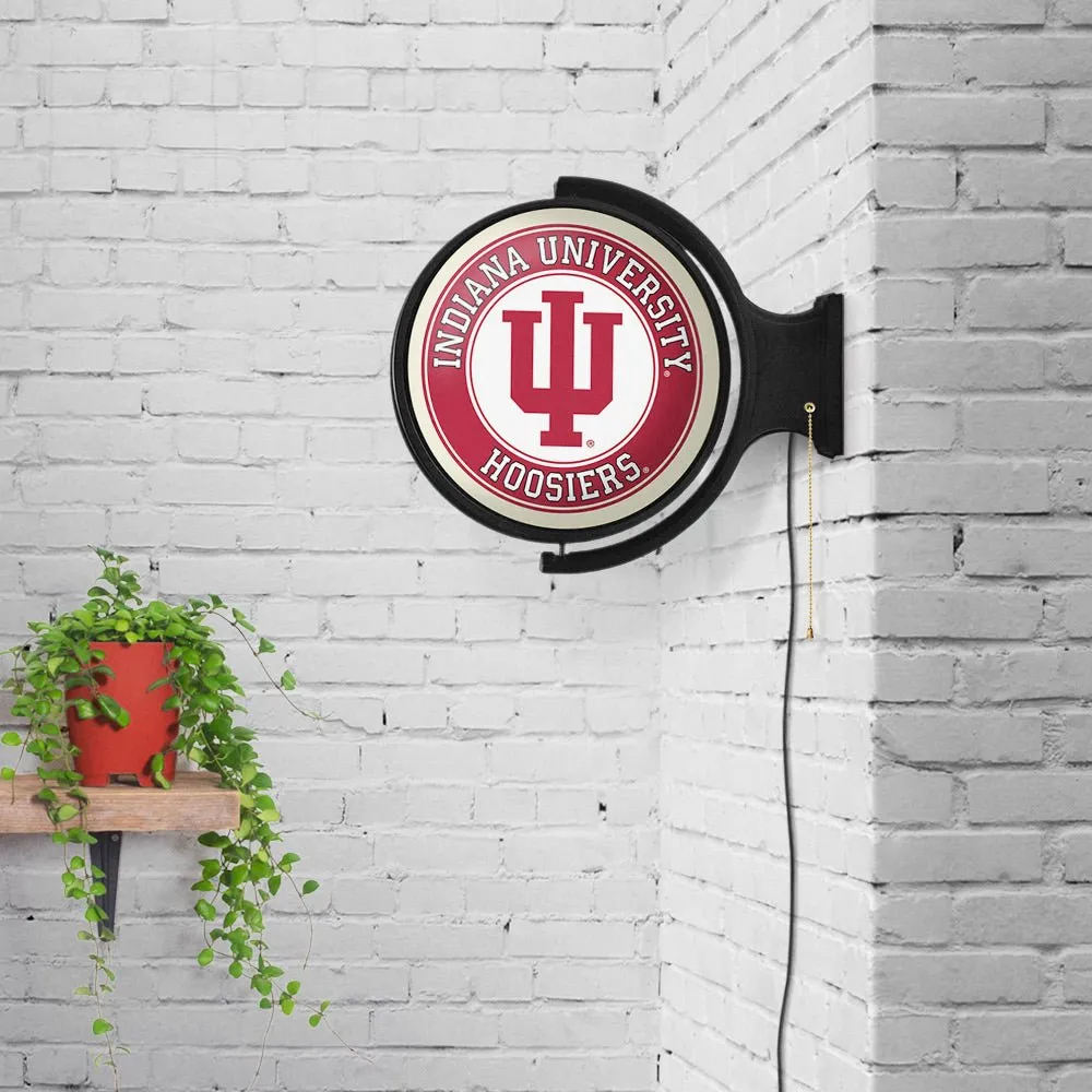 Indiana Hoosiers: Original Round Rotating Lighted Wall Sign