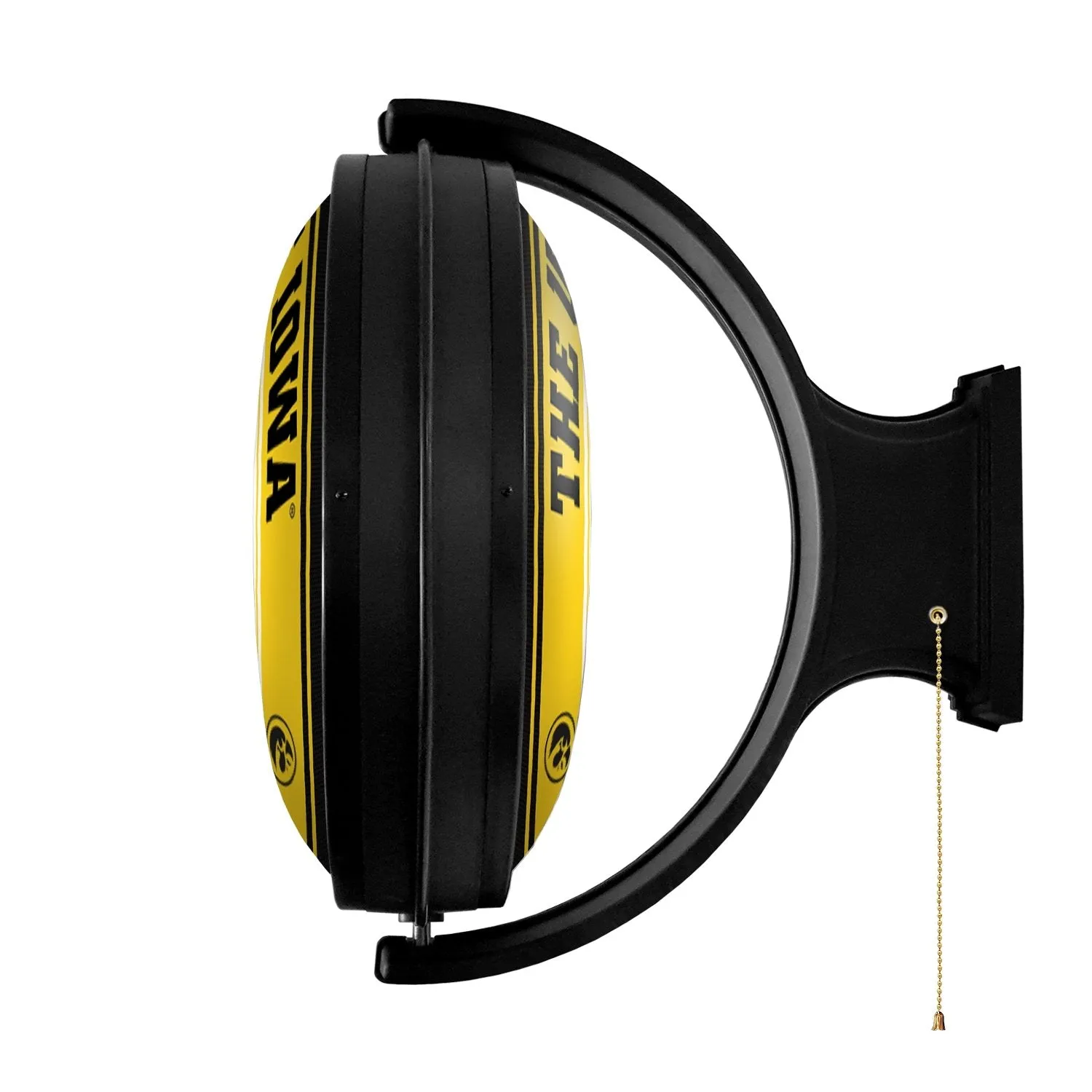 Iowa Hawkeyes: Herky - Original Round Rotating Lighted Wall Sign