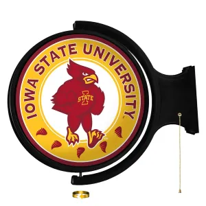 Iowa State Cyclones: Swoop - Original Round Rotating Lighted Wall Sign