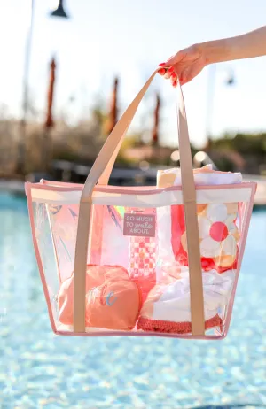 Iridescent Tote - So Much To Smile About (Pink)