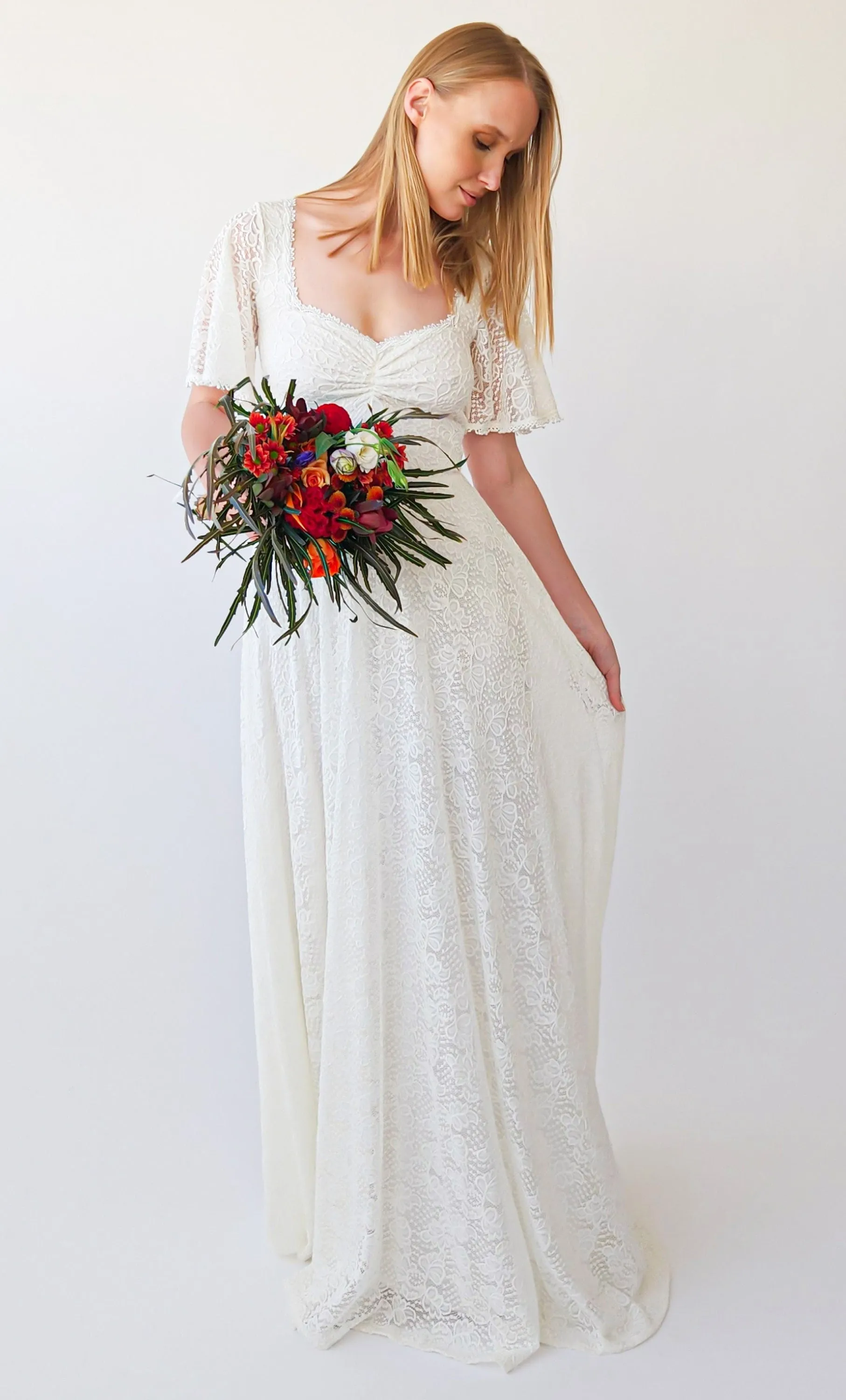 Ivory Sweetheart Dress #1396