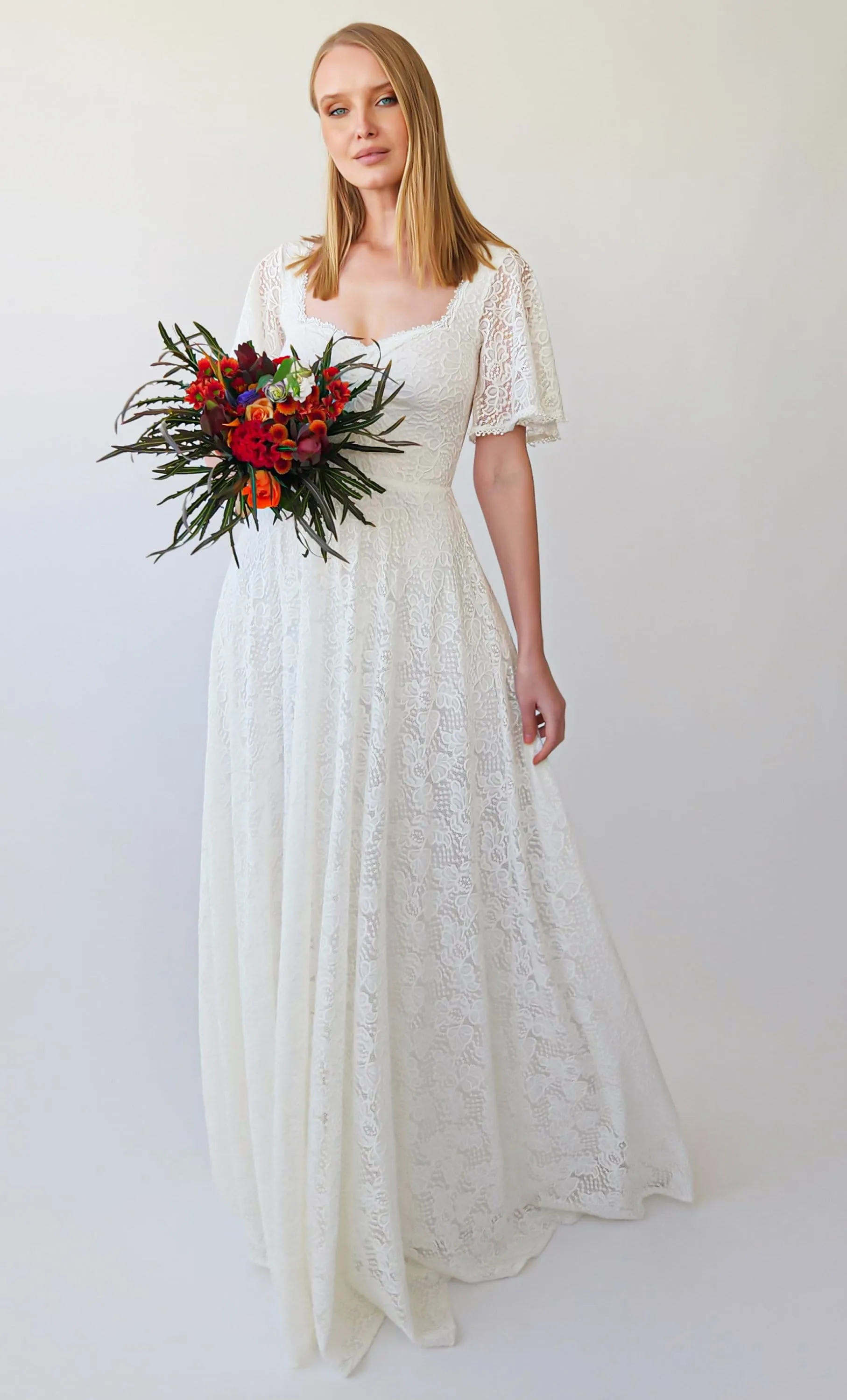 Ivory Sweetheart Dress #1396