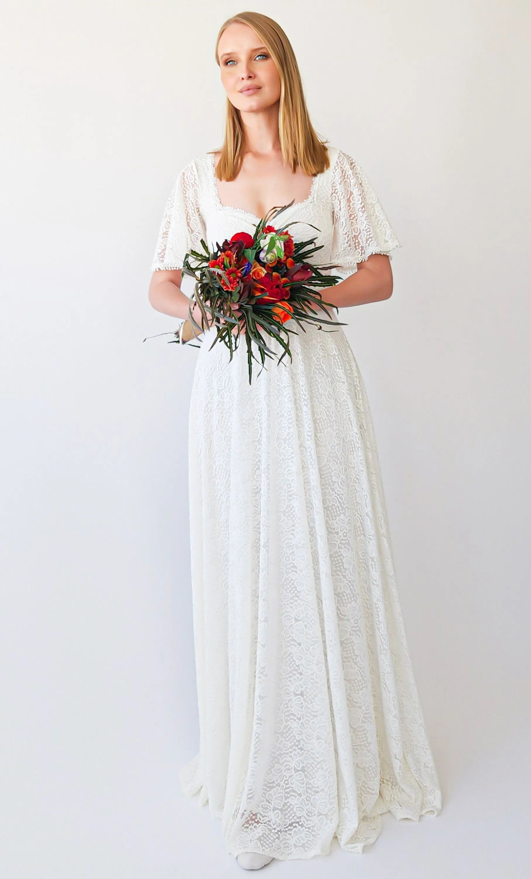 Ivory Sweetheart Dress #1396