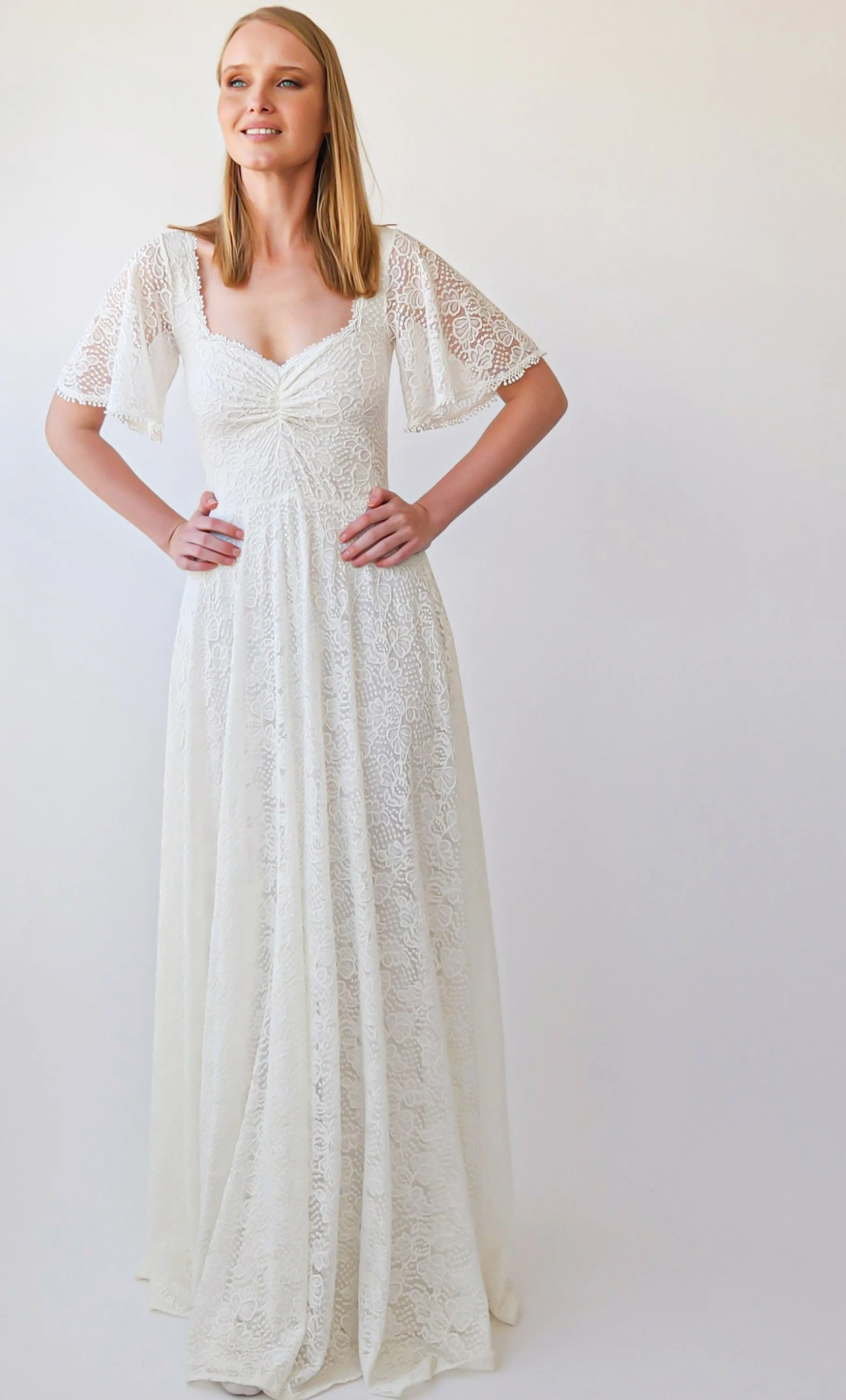 Ivory Sweetheart Dress #1396