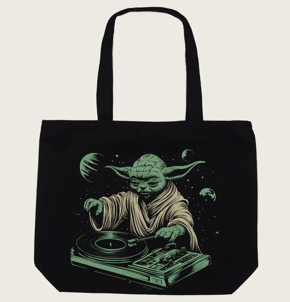 Jam Master Jedi Yoda DJ Tote Bag