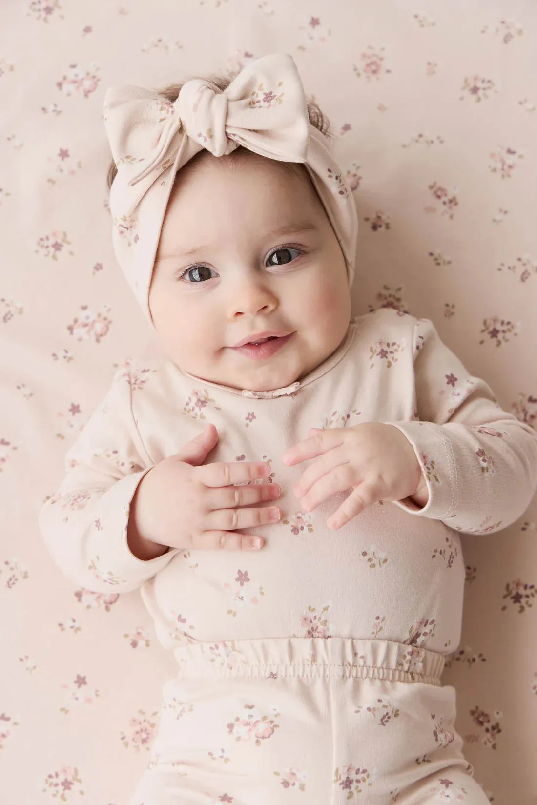 Jamie Kay Long Sleeve Bodysuit - Petite Fleur Soft Peony