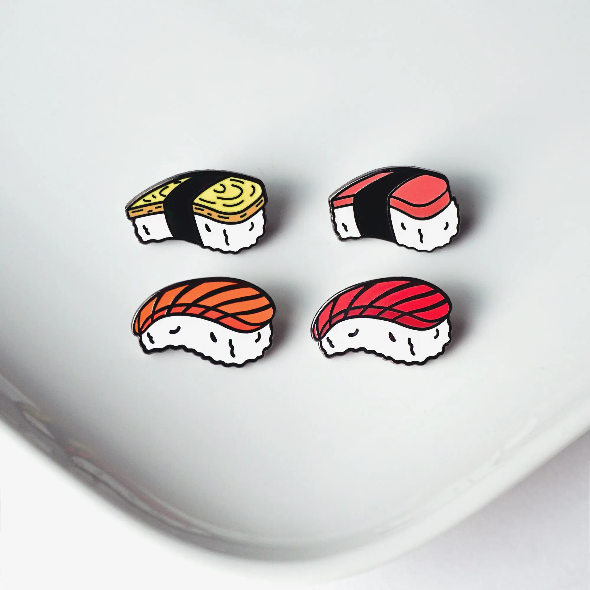 Japan: Egg (Tamago) Nigiri Sushi Lapel Enamel Pin