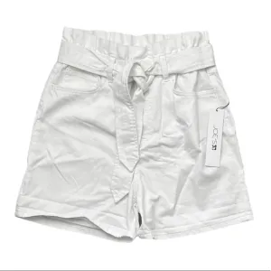 JOES JEANS rare white Brinkley high waist paper bag shorts 25 new with tags