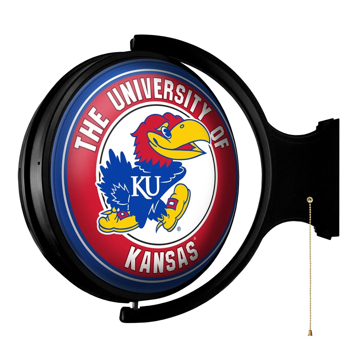 Kansas Jayhawks: Original Round Rotating Lighted Wall Sign