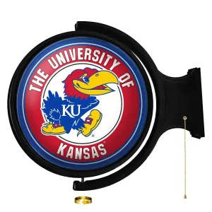 Kansas Jayhawks: Original Round Rotating Lighted Wall Sign