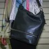 Keaan Luna Leather Hobo Bag in Olive