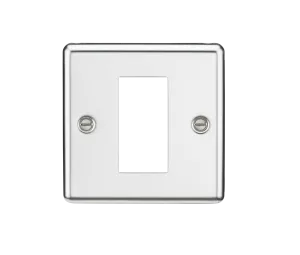Knightsbridge CL1GPC Rounded Edge 1G Modular Faceplate - Polished Chrome
