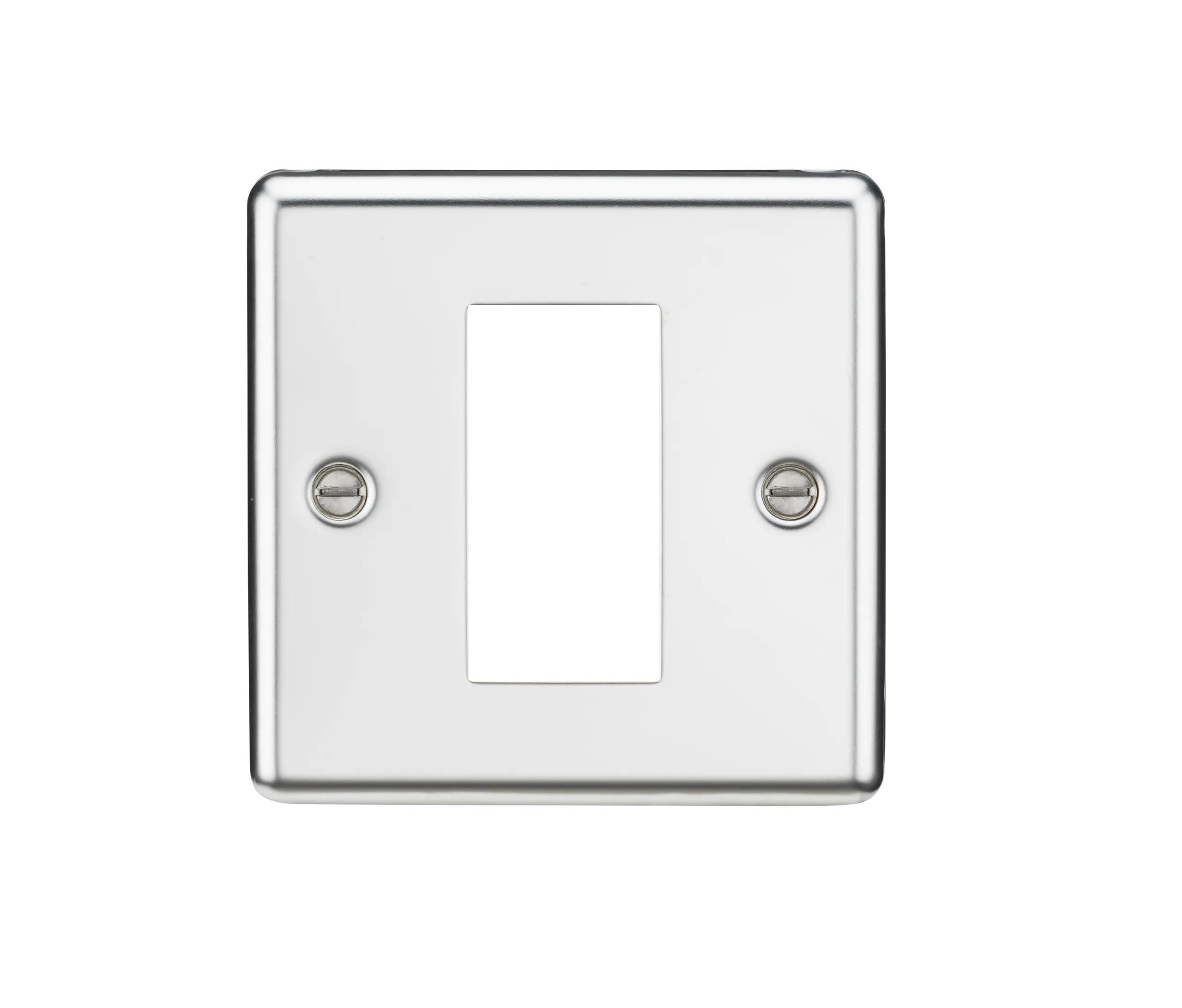 Knightsbridge CL1GPC Rounded Edge 1G Modular Faceplate - Polished Chrome