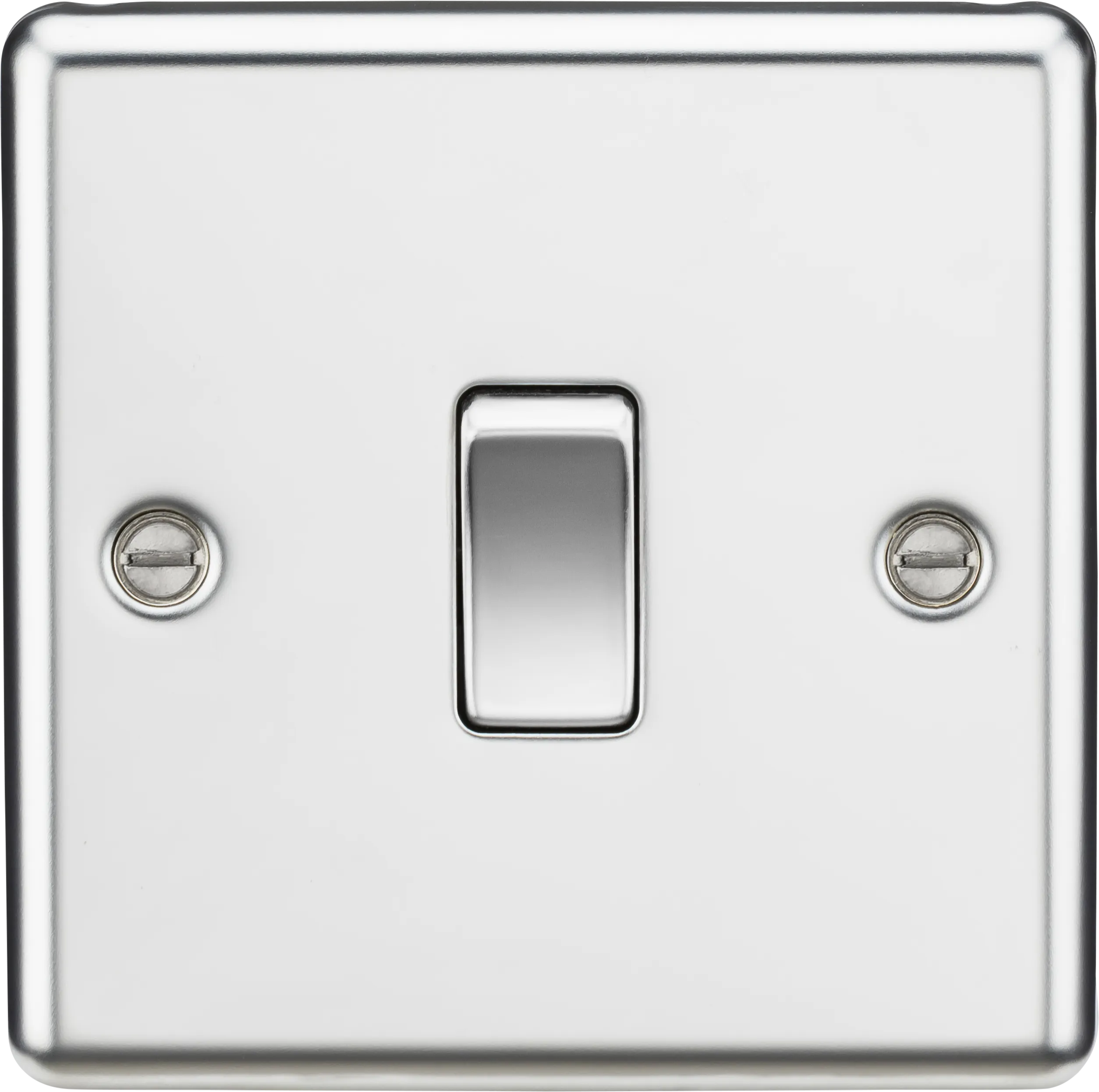 Knightsbridge CL834PC Rounded Edge 20A 1G DP Switch - Polished Chrome