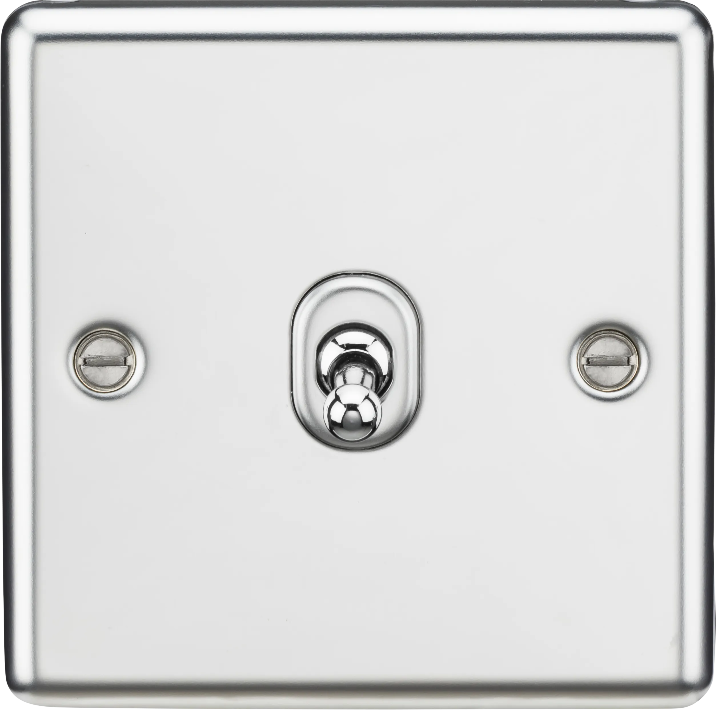 Knightsbridge CLTOG12PC Rounded Edge 10AX 1G Intermediate Toggle Switch - Polished Chrome