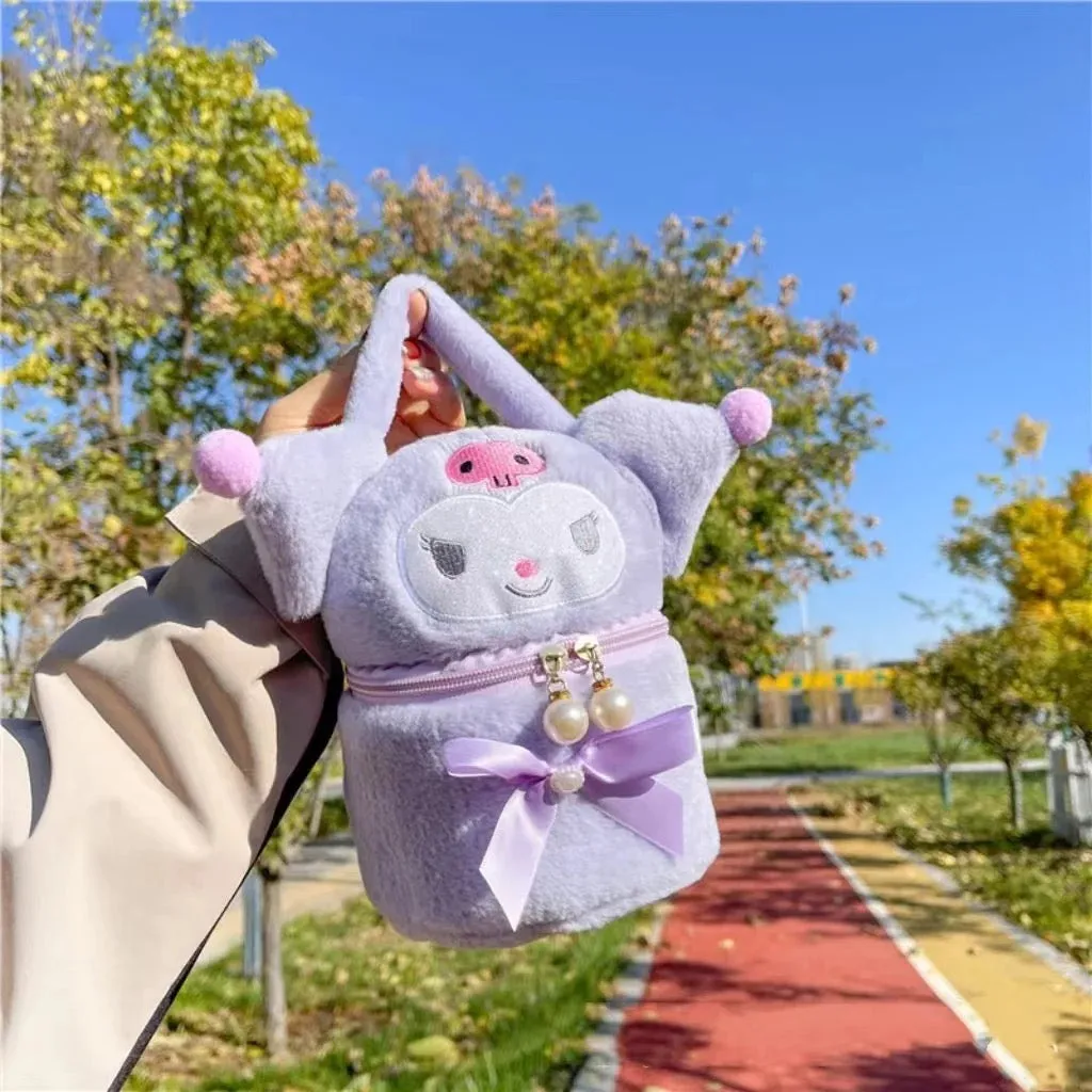 Kuromi Pearl Plush Bag