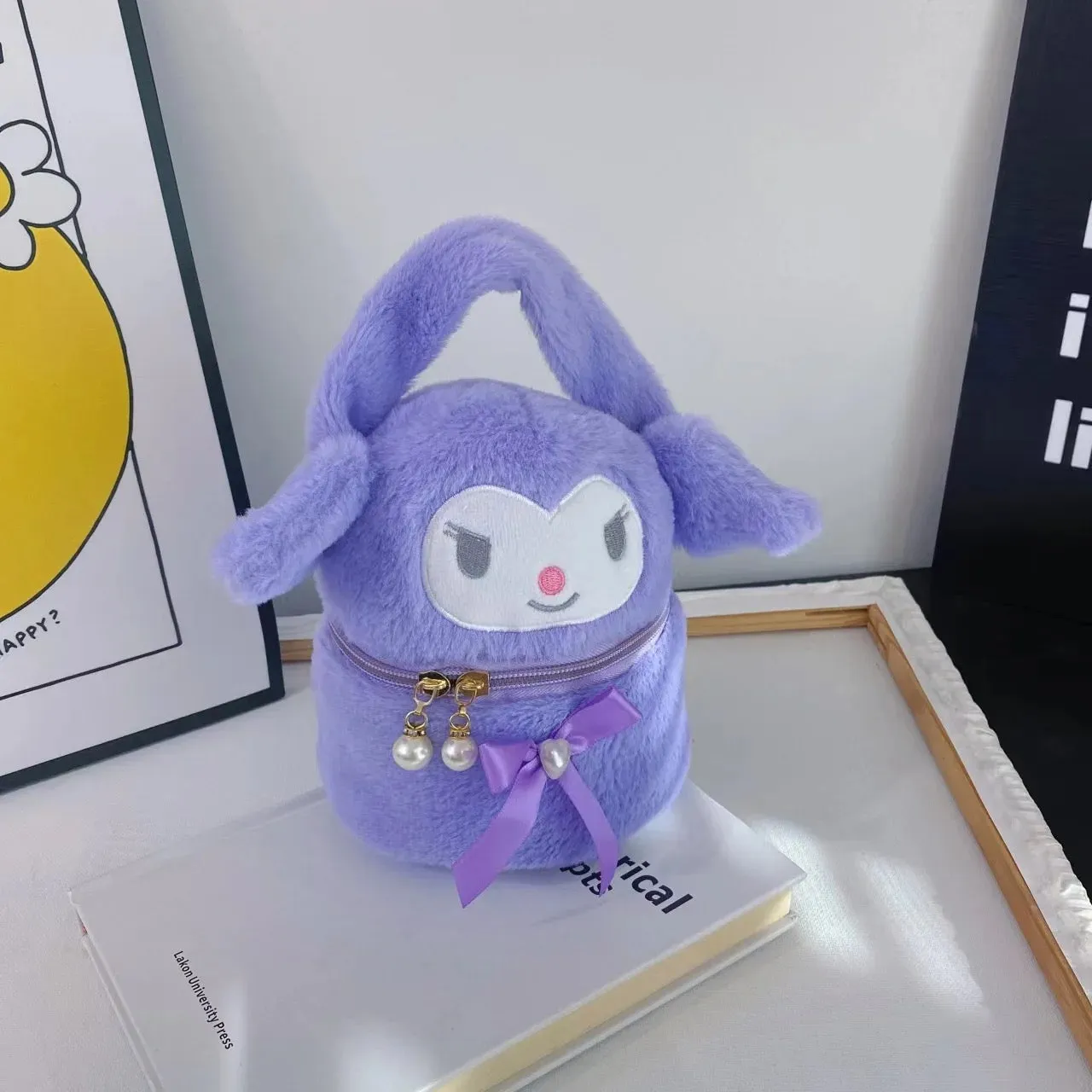 Kuromi Pearl Plush Bag