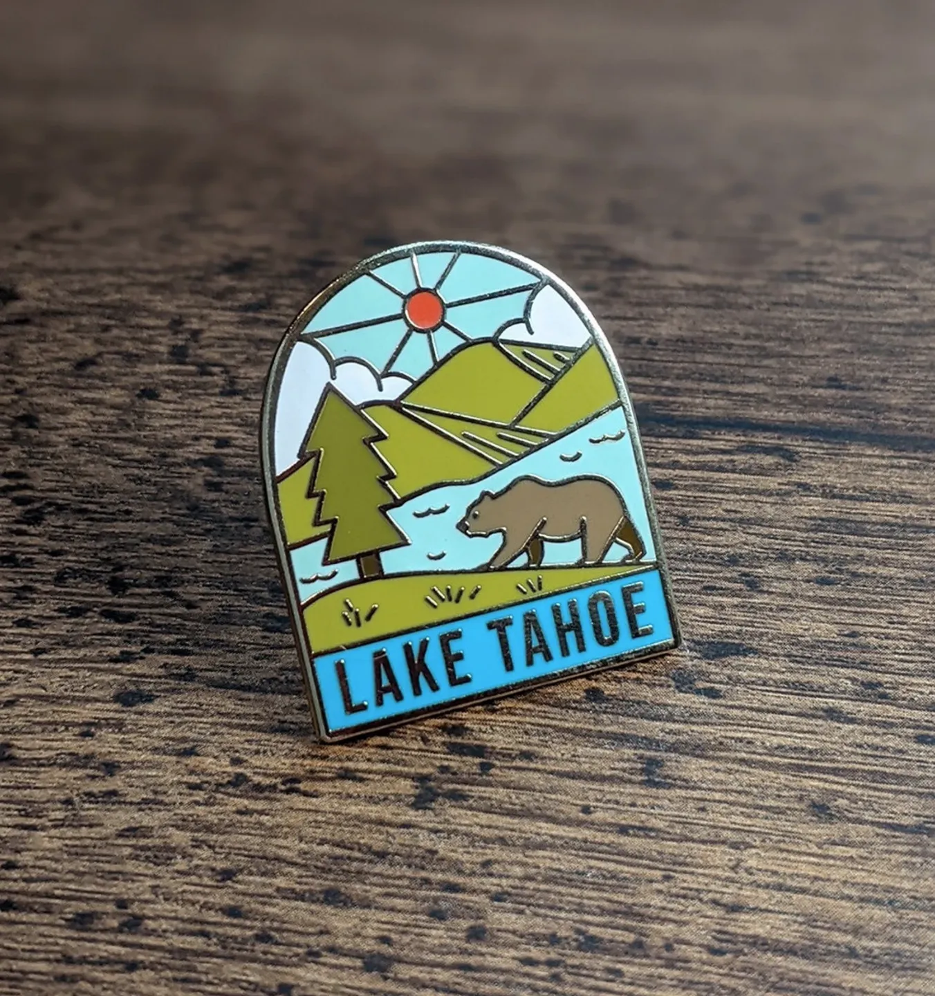 Lake Tahoe Enamel Pin