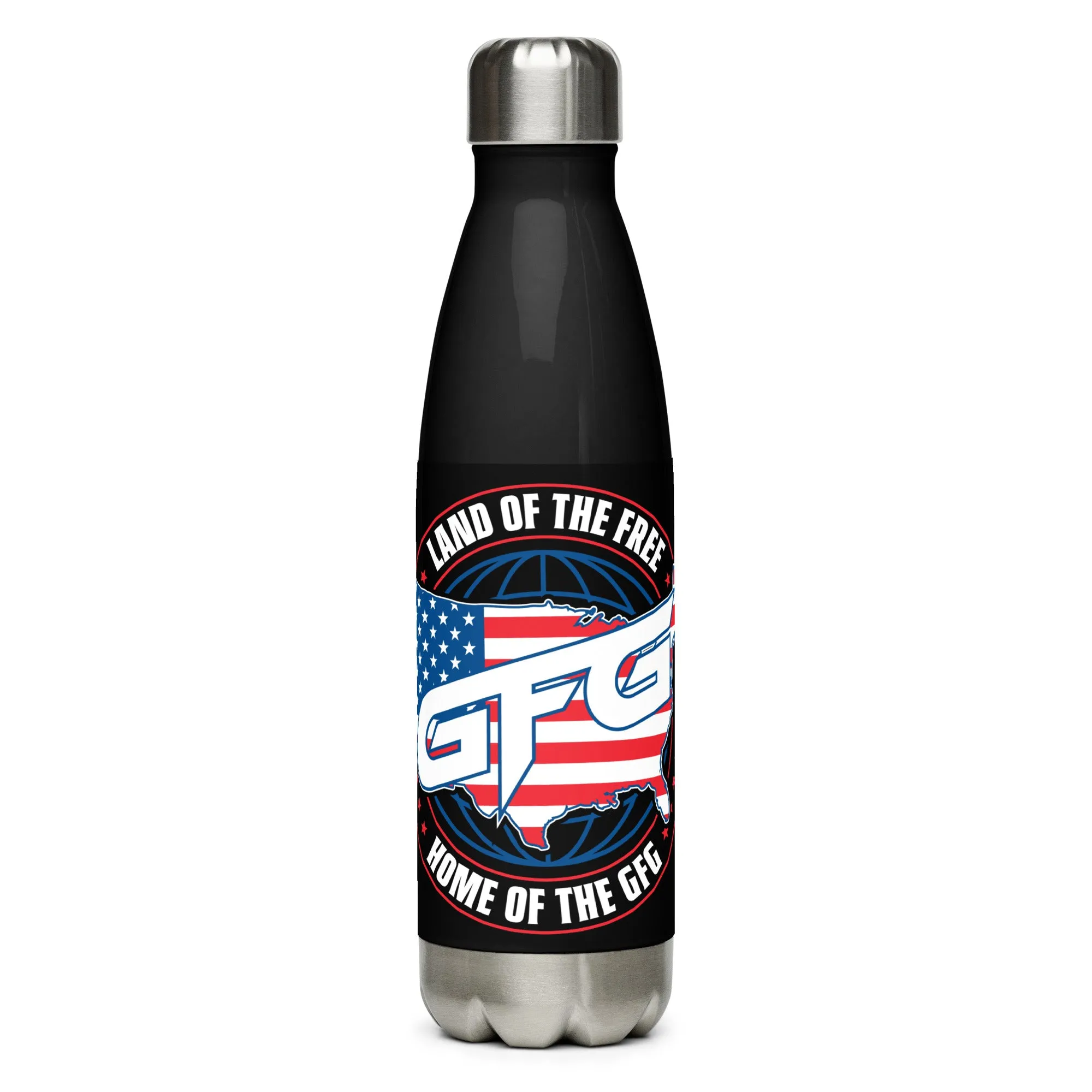 Land of the Free Steel Water Bottle