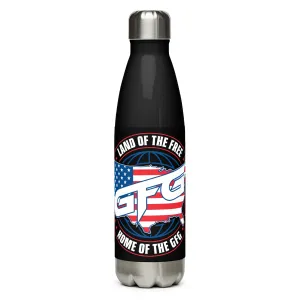 Land of the Free Steel Water Bottle