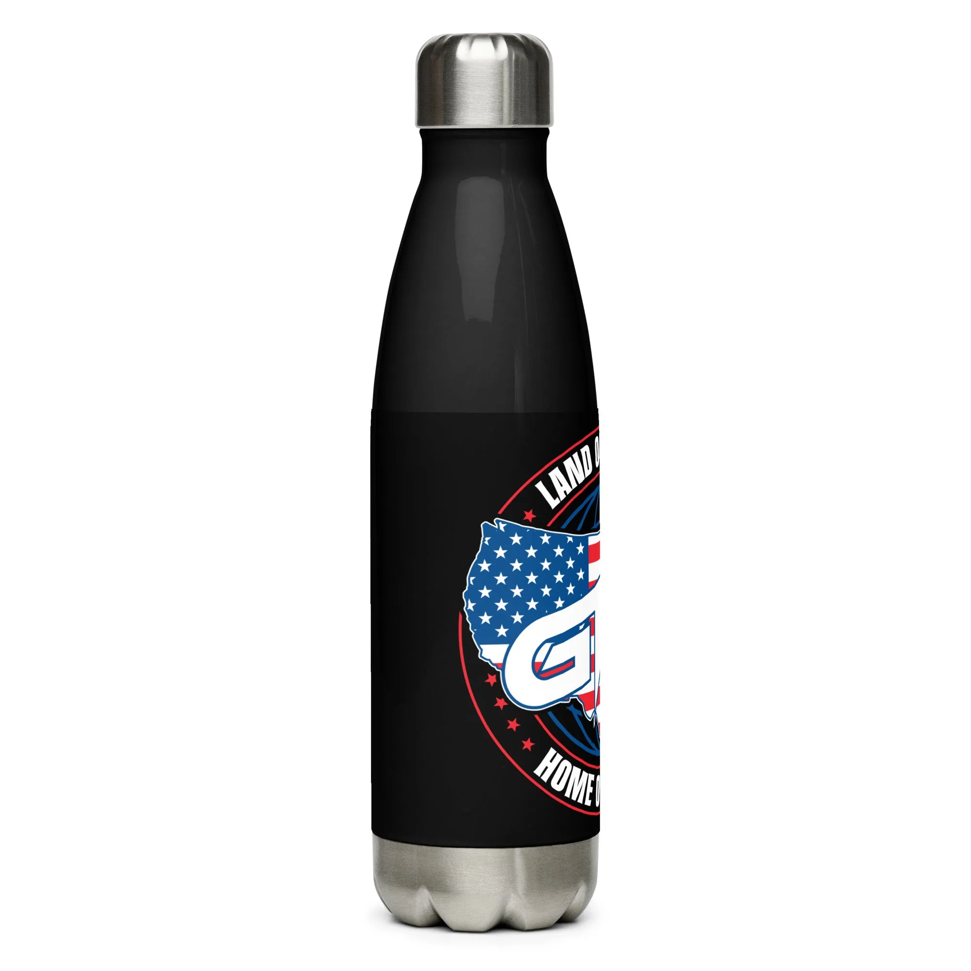 Land of the Free Steel Water Bottle