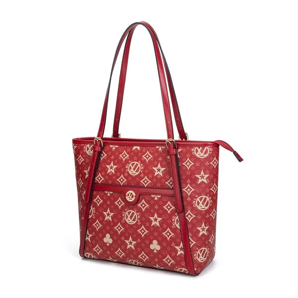 LANY MONOGRAMMED CLASSIC TOTE w/ WALLET SET