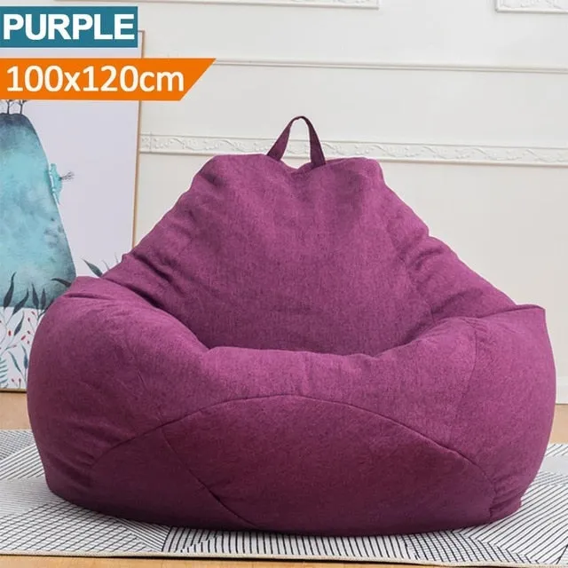 Large Bean Bag Cover Indoor Outdoor Lazy lounger for Adult Kids New HQ