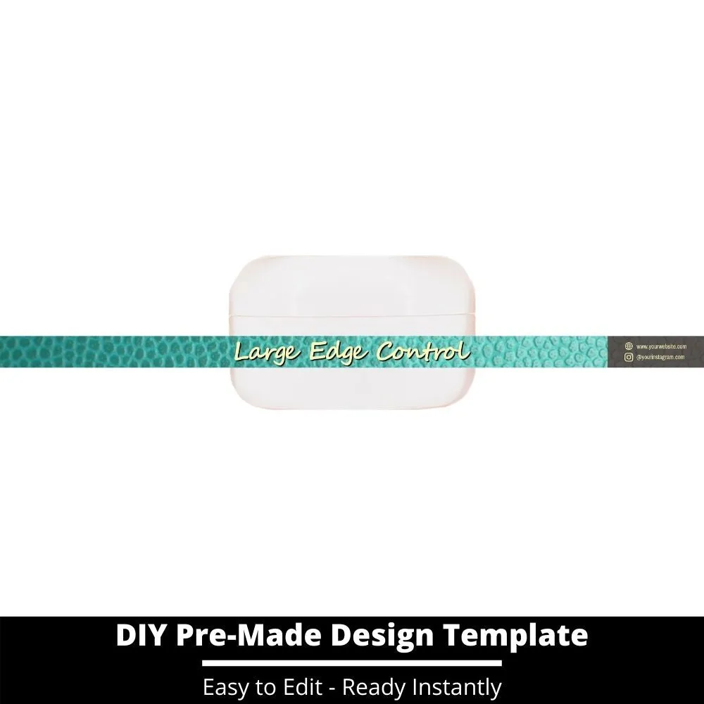 Large Edge Control Side Label Template 163