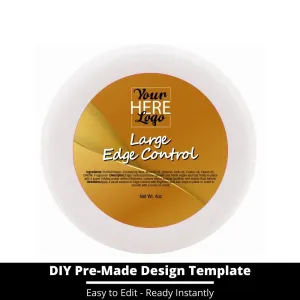Large Edge Control Top Label Template 105