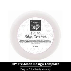 Large Edge Control Top Label Template 250