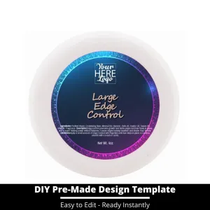 Large Edge Control Top Label Template 75