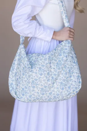 Large Quilted Puff Tote Bag