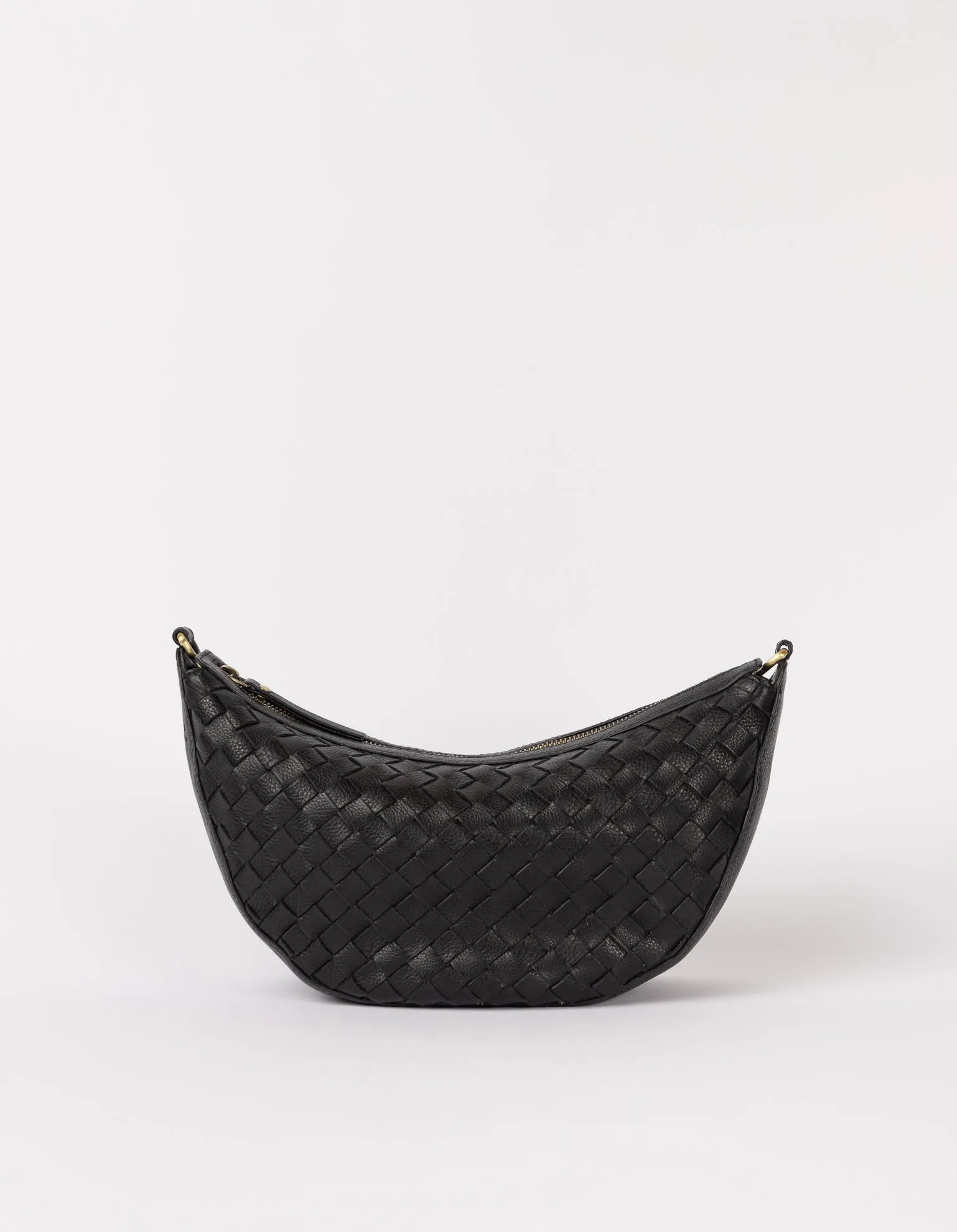Leo Bag Woven Soft Grain Leather Black