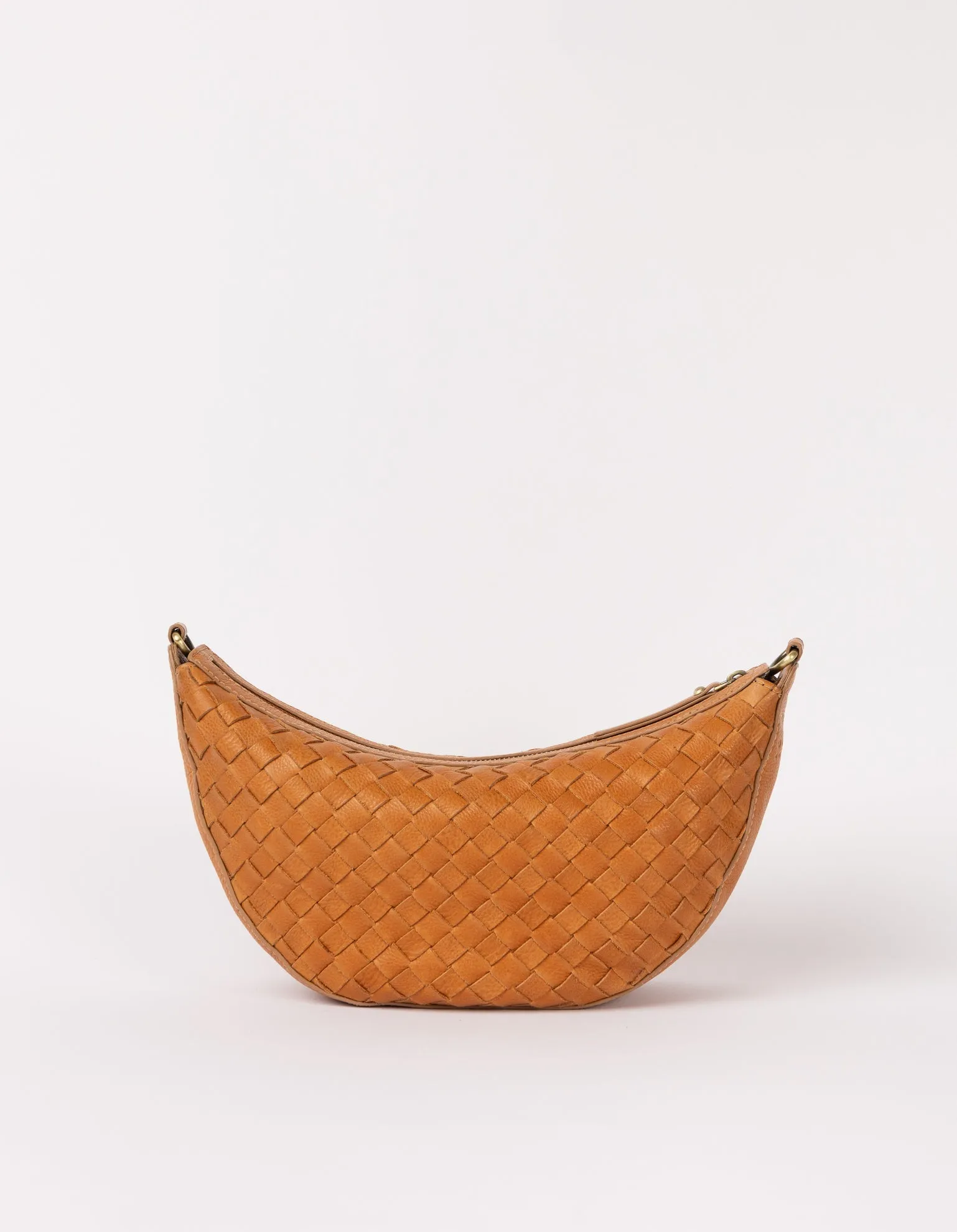 Leo Bag Woven Soft Grain Leather Wild Oak