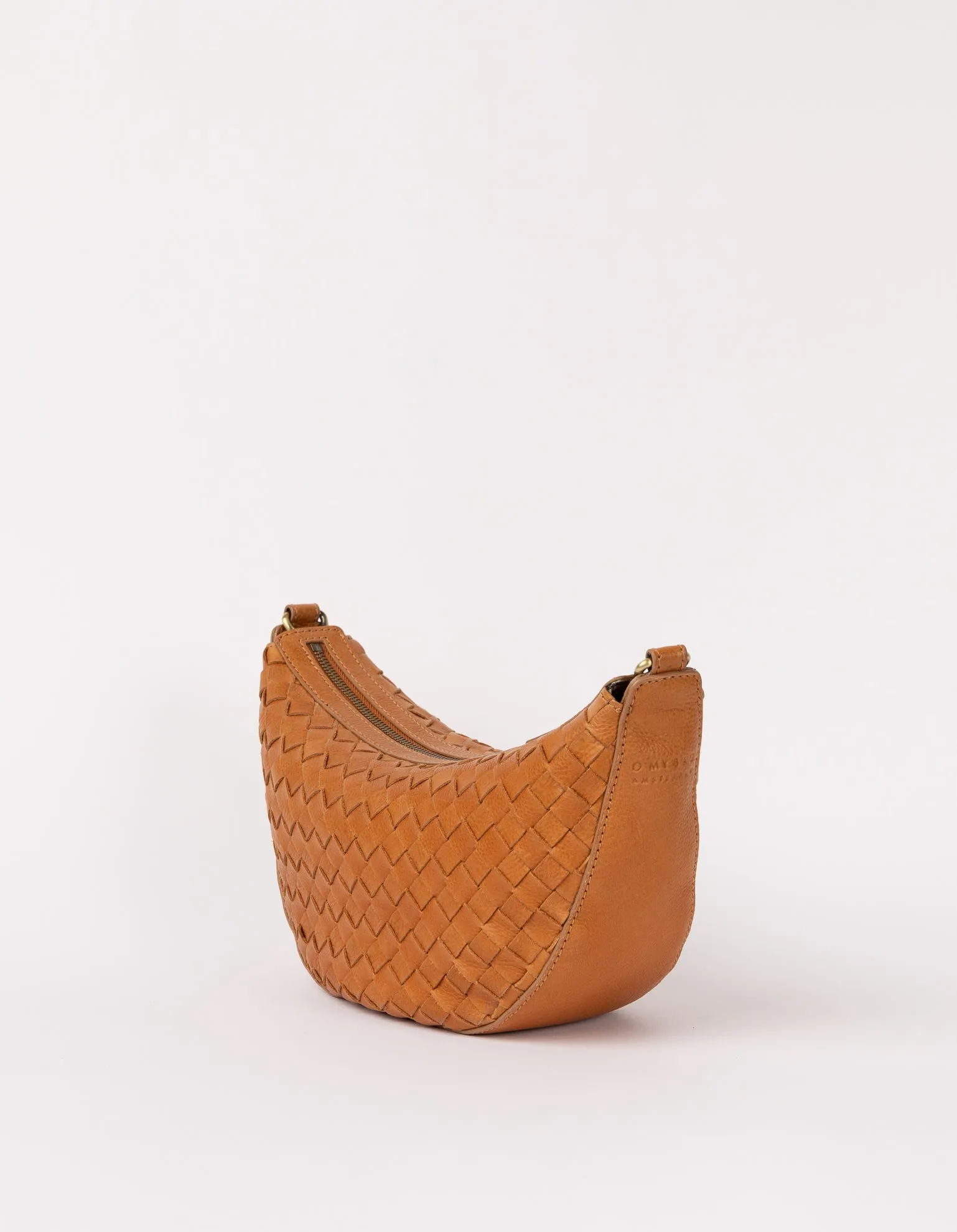 Leo Bag Woven Soft Grain Leather Wild Oak